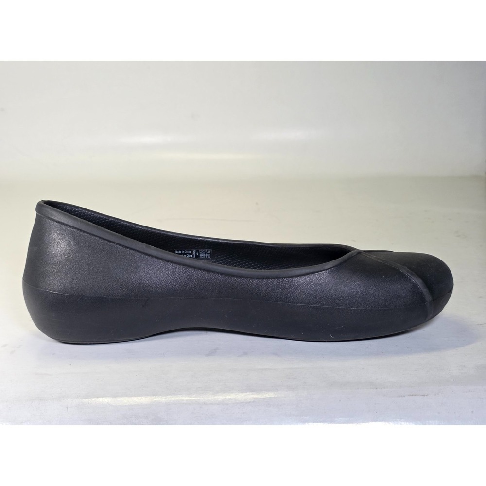 Crocs Olivia II Dual Women's Ballet Size 9 Black Faux Fur Lined Classic Shoes - Picture 5 of 9